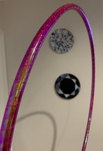 Load image into Gallery viewer, Inferno Red Glitter Taped Hula Hoop