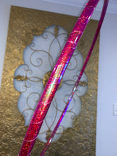 Load image into Gallery viewer, Inferno Red Glitter Taped Hula Hoop