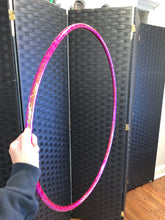 Load image into Gallery viewer, Inferno Red Glitter Taped Hula Hoop