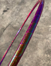 Load image into Gallery viewer, Inferno Red Glitter Taped Hula Hoop
