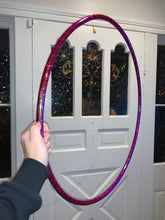 Load image into Gallery viewer, Inferno Red Glitter Taped Hula Hoop