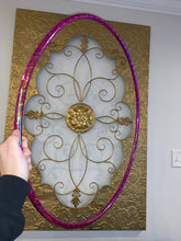 Load image into Gallery viewer, Inferno Red Glitter Taped Hula Hoop