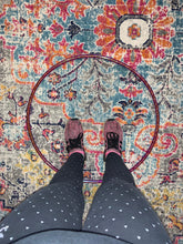 Load image into Gallery viewer, Inferno Red Glitter Taped Hula Hoop