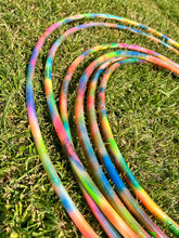 Load image into Gallery viewer, UV Neon Tie Dye Painted Hula Hoop