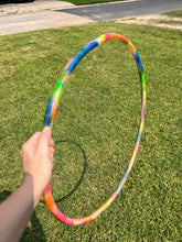 Load image into Gallery viewer, UV Neon Tie Dye Painted Hula Hoop