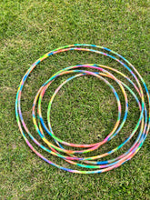 Load image into Gallery viewer, UV Neon Tie Dye Painted Hula Hoop