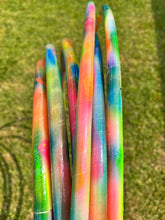 Load image into Gallery viewer, UV Neon Tie Dye Painted Hula Hoop
