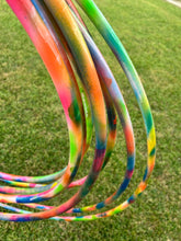 Load image into Gallery viewer, UV Neon Tie Dye Painted Hula Hoop