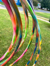 Load image into Gallery viewer, UV Neon Tie Dye Painted Hula Hoop