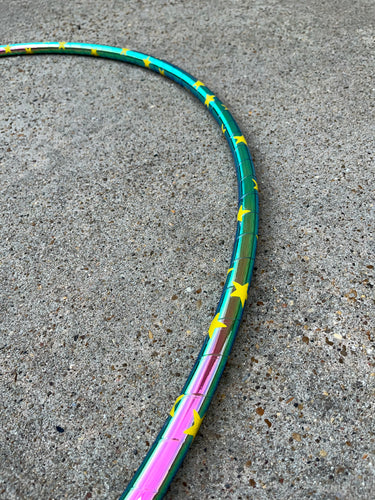 Galactic Stars Partial Reflective Taped Hula Hoop