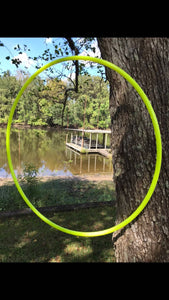 UV Neon Yellow Polypro Hula Hoop