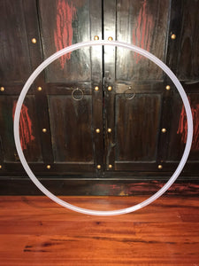 Natural clear polypro hula hoop