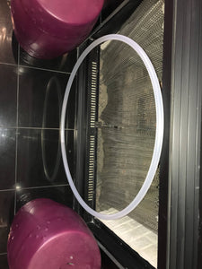 Natural clear polypro hula hoop