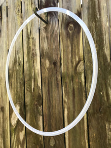 Natural clear polypro hula hoop