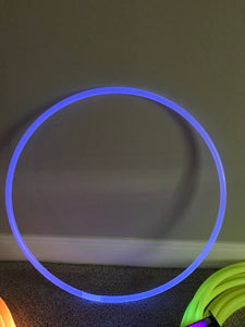 Natural clear polypro hula hoop