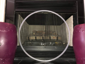 Natural clear polypro hula hoop