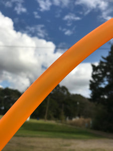 UV Neon Orange Polypro Hula Hoop