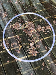 Natural clear polypro hula hoop