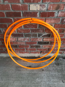 UV Neon Orange Polypro Hula Hoop