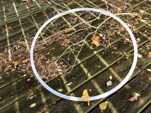 Natural clear polypro hula hoop