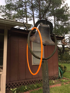 UV Neon Orange Polypro Hula Hoop