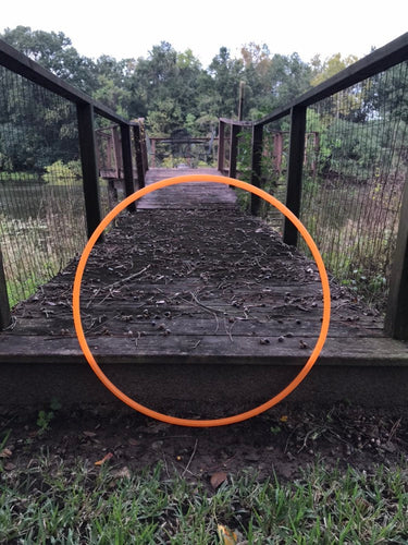 UV Neon Orange Polypro Hula Hoop