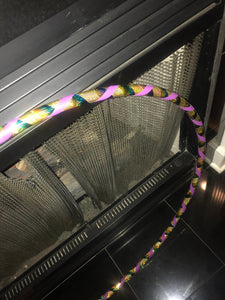 Mardi Gras Beginner Taped 3/4" HDPE Hula Hoop