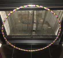 Load image into Gallery viewer, Mardi Gras Beginner Taped 3/4&quot; HDPE Hula Hoop