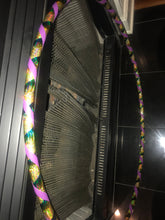 Load image into Gallery viewer, Mardi Gras Beginner Taped 3/4&quot; HDPE Hula Hoop