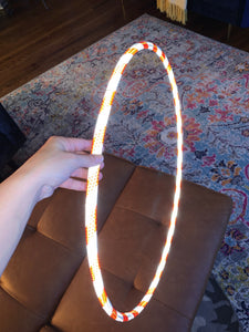 Candy Cane Reflective Taped Hula Hoop
