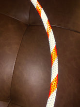 Load image into Gallery viewer, Candy Cane Reflective Taped Hula Hoop
