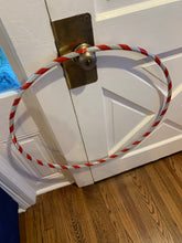 Load image into Gallery viewer, Candy Cane Reflective Taped Hula Hoop