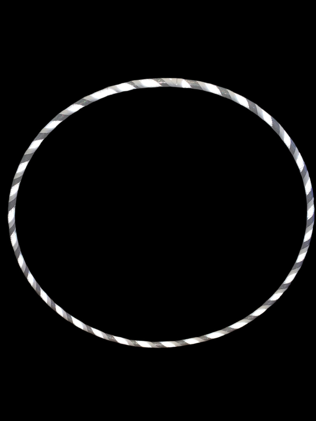 Snow White Partial Reflective Beginner 3/4” HDPE Hula Hoop