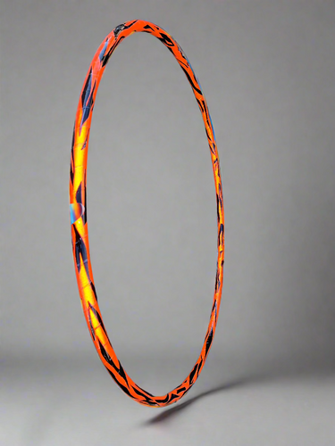 Tiger Striped Reflective Taped Hula Hoop